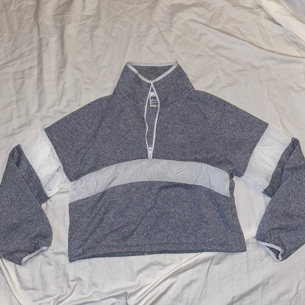 Pink Cropped Sweatshirt, Size: SX